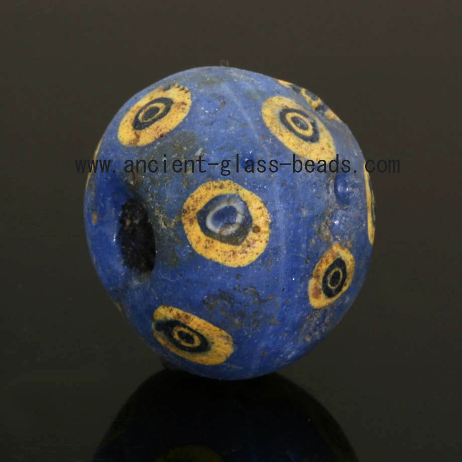 Large mosaic cane eye bead 296EA